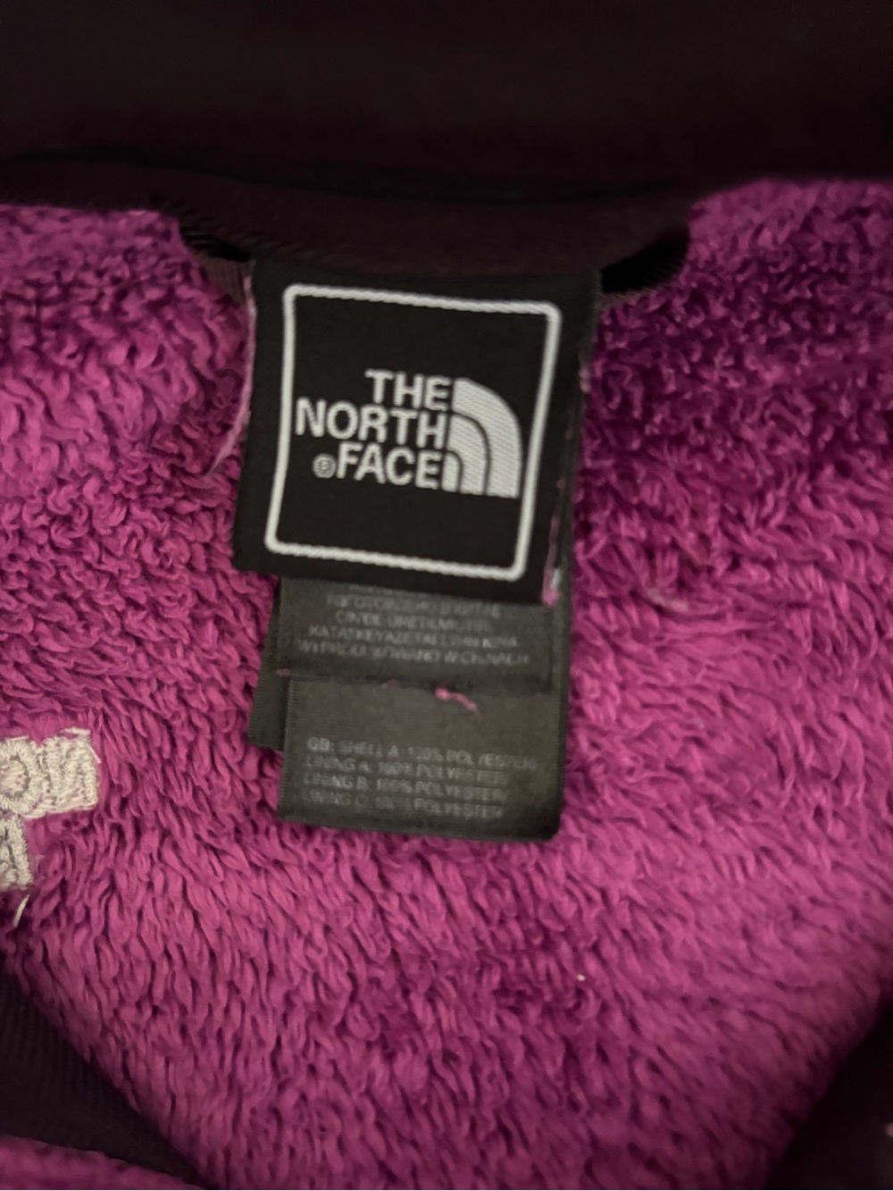 The North Face Fleece Jacket Women’s Full Zip Magenta - Picture 2 of 3